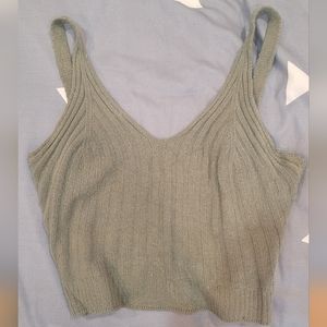 green crop top from an Italian boutique